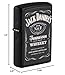 Custom Personalized Zippo Jack Daniel's Classic Windproof Lighter Free Engraving (Black WH)