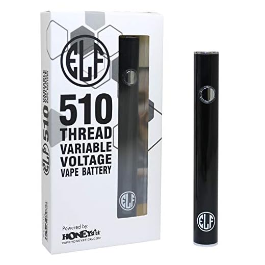 HoneyStick Vape Pen Battery Starter Kit Rechargeable for 510 Thread Cartridges Elf Stick USB Variable Voltage 400 mAh Vaporizer for CBD and Thick Oil Electronic Vaporizer No Nicotine