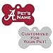 uDesignUSA NCAA Double Sided Pet Id Dog Tag Personalized with 4 Lines of Text (Alabama)