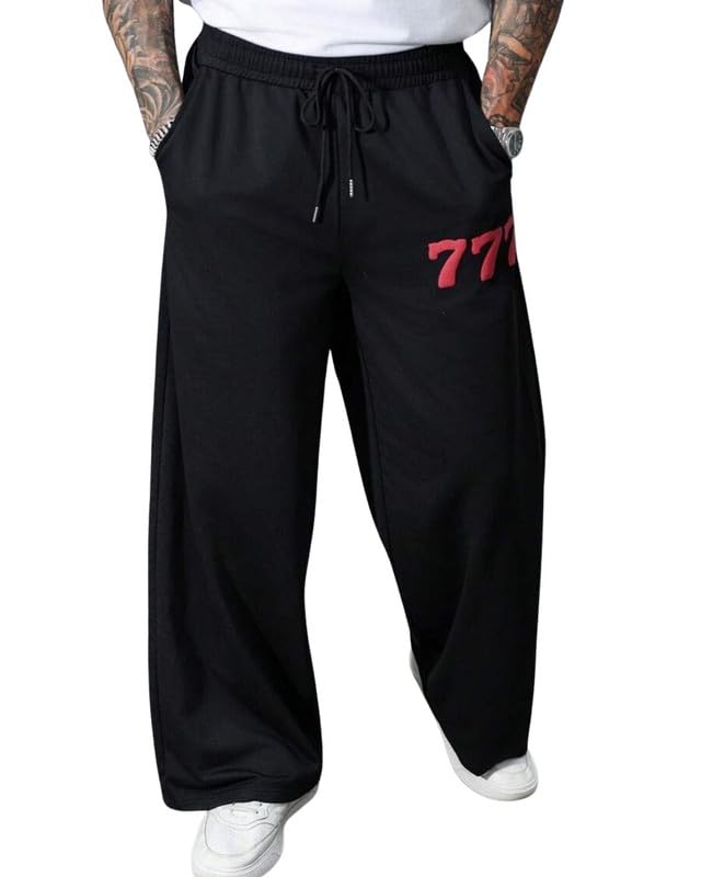 cloth n code Stylish Black Oversize Fit Solid Men's Track Pant | Comfortable Lounge Pants for Men | Blended Cotton Casual Joggers Waist 28-34 Inch | BTT161_BLK-picture-21