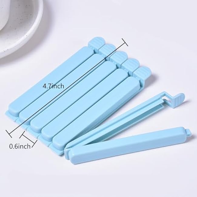 Plastic Bag Clips, Bag Clips for Food 20 Pieces