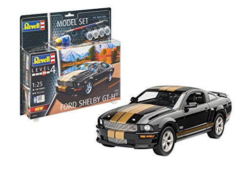 Revell Model Set 67665 Maquette de Voiture à Construire Shelby GT-h (2006), échelle 1/25 Ford, Noir, 1/72 Cover