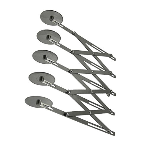 OEM SYSTEMS COMPANY 5-roue rueda Plate herramienta de Division de los pasta de Pizza Rocker rodillo pelador