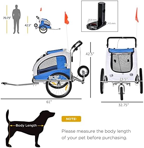 dog trailer stroller combo