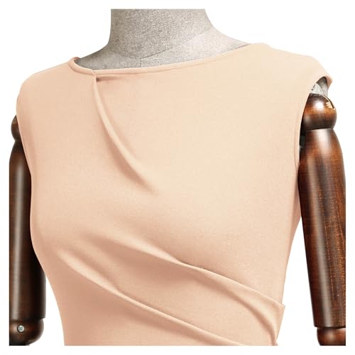 Image of Miusol Women's Retro Ruffle Style Slim Work Pencil Dress
