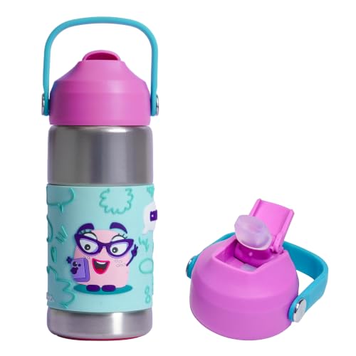 Image of Rabitat Insulated Water Bottle Stainless Steel Kids 410ml | 20 Hours Hot & Cold | School Bottle for Boys & Girls | Leakproof, BPA Free, Food Grade SS304 | 2 Year Warranty | Chatter Box