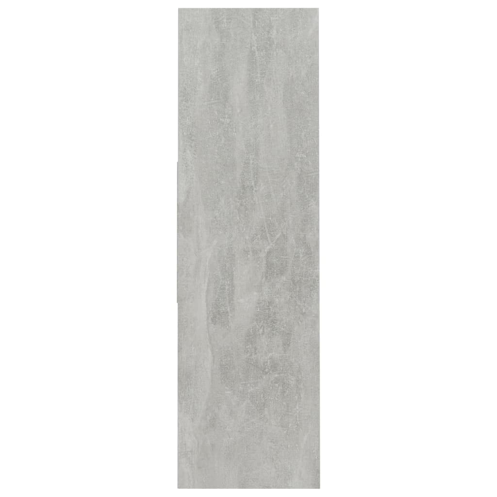 vidaXL Libreria/Credenza Scaffali Versatile Decorativa Mobiletto Arredo Casa Mensole a Giorno Espositore Grigio Cemento 97,5x29,5x100 cm in Truciolato
