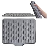 Alfombrilla Escurreplatos de Silicona 41x33 cm | Antideslizante | Resistente al...