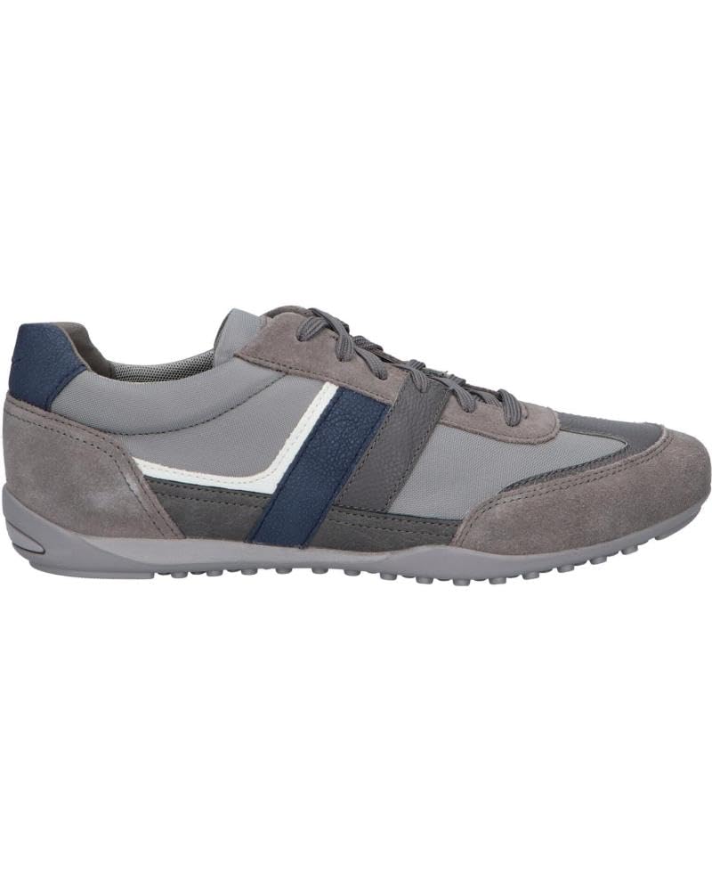 Geox Men's U Wells A Sneaker, Dk Stone, 10.5 UK