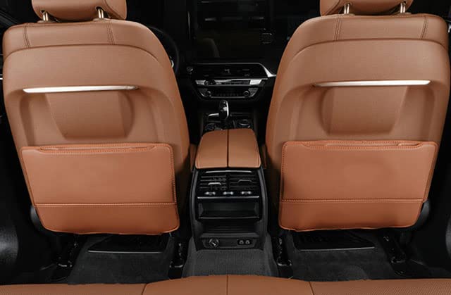2Pcs Tappetini Proteggi Sedile Anteriore per Auto Kick Mat per Jeep Compass 2018-2020, Impermeabili Facile da Pulire Organizzatore Borsa di Sstoccaggio Accessorio da Viaggio