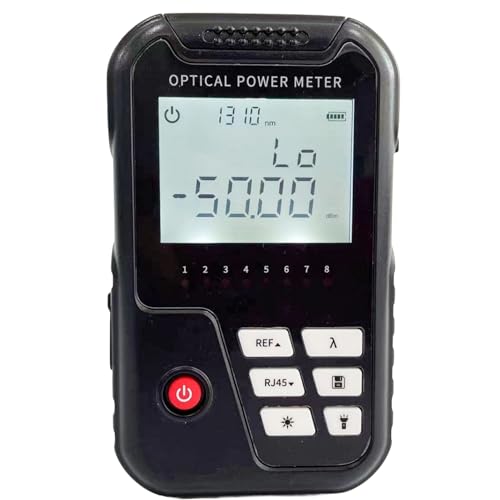 Image of Techtest Optical Power Meter Fiber with Laser Light VFL and Lan Tester inbuilt Rechargeable Battery New Model