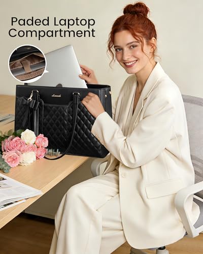 Bolso maletín para portátil de 17.3 pulgadas para mujer miniatura 3