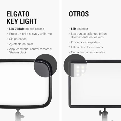 Elgato Key Light luz profesional para mejorar tus directos en Twitch y videollamadas de oficina 5