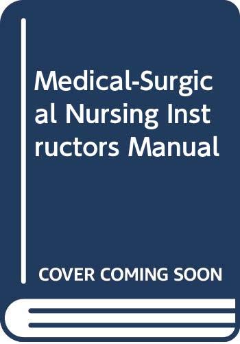 Medical-Surgical Nursing Instructors Manual 0323002595 Book Cover