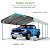 12x20FT Metal Carport,Heavy Duty Carport with Reinforced Frame and Galvanized Steel Roof, Large Outdoor Garage Shelter Shade Car Port for Pickup Trucks, Boats, Cars & Tractors, Farm Tools, Cream White