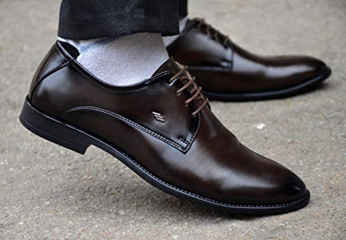 Image of AADI Men's Synthetic Leather Derby Formal Shoes