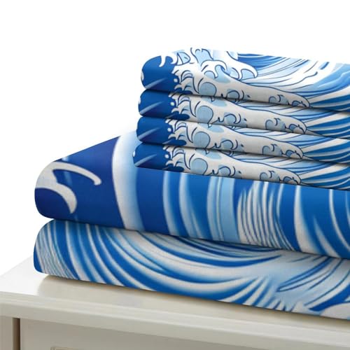 Parure de lit en microfibre douce et respirante avec fermeture éclair