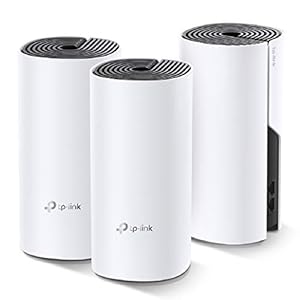 TP-Link Deco M4 Mesh WLAN Set (3er Pack), AC1200 Dual Band Router & Repeater, 2x Gigabit Ports für jede Einheit, empfohlen für Häuser mit 3-5 Schlafzimmern, Umfassender Jugendschutz