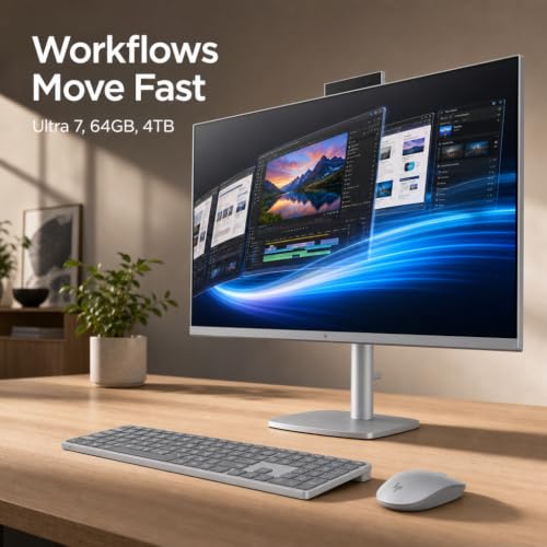 Image of HP OmniStudio X All-in-One Desktop Computer GeForce RTX 4050 31.5 inch 4K UHD Display Intel Core Ultra 7 155H Win 11 Pro (4TB SSD|96G RAM|RTX4050)