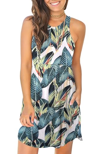 Image of HiMONE Vacation Dresses for Women 2025 Summer Dress Women's Casual Sundresses Casual Beach Petite Sun Dress XS-2XL