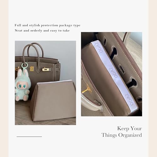 Image of DGAZ Purse Pillow Shaper Insert,Luxury Handbag Tote Shapers, Memory Foam- Fits Birkin 20 /25 /30 /35 /40 /45 /50 Bag(Etoupe Grey,BK25 Sellier)