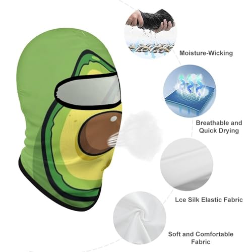Balaclava para Hombres Máscara de Esquí Verde para Invierno, Cubreboca para Ciclismo miniatura 3