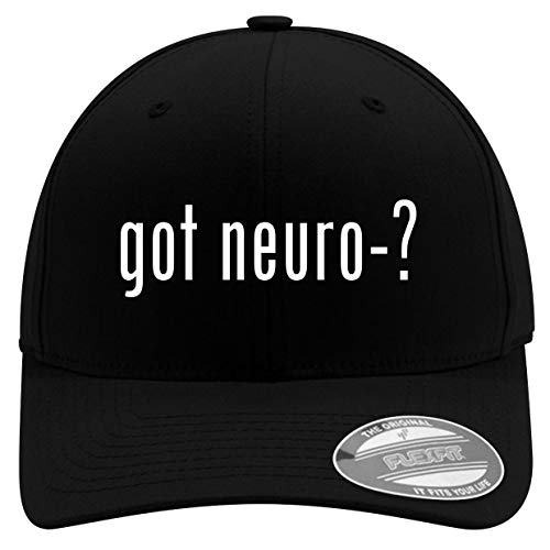 got Neuro-? - Men's Soft & Comfortable Flexfit Baseball Hat, Black, Small/Medium