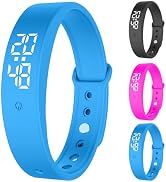 Umllpet Bracelet réveil vibrant, peut régler 8 réveils, bracelet à vibrations silencieuses, alarme vibrante, rappel d'entraînement à la propreté