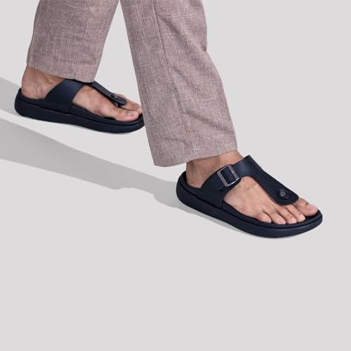 Image of Neeman's PureWhoosh Breeze Sandals for Men | Waterproof Chappal | Casual Slippers with Ergonomic Arch Support & Anti Skid EVA Sole | Adjustable Strap | Lightweight Monsoon Floaters for Beach & Outdoor Wear