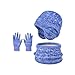 Ekoama Kids Winter Hat Gloves Scarf Set Girls Boys Fashion Caps with Earflaps Neck Warmer Gaiter Mittens Warm Accessories