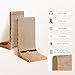 EHEYCIGA Cardboard Cat Scratcher for Indoor Cats, 26.8 Inch L Shaped Vertical Cat Scratching Board with Ball Cat Toy, Large Cat Scratcher Pad, Brown
