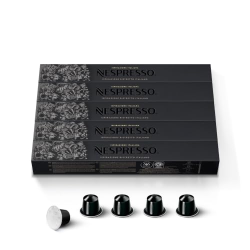 The 10 Best Nespresso Capsules 3 Nespresso Capsules Original Line, Ristretto Intenso, Dark Roast Coffee, 50 Count Coffee Pods