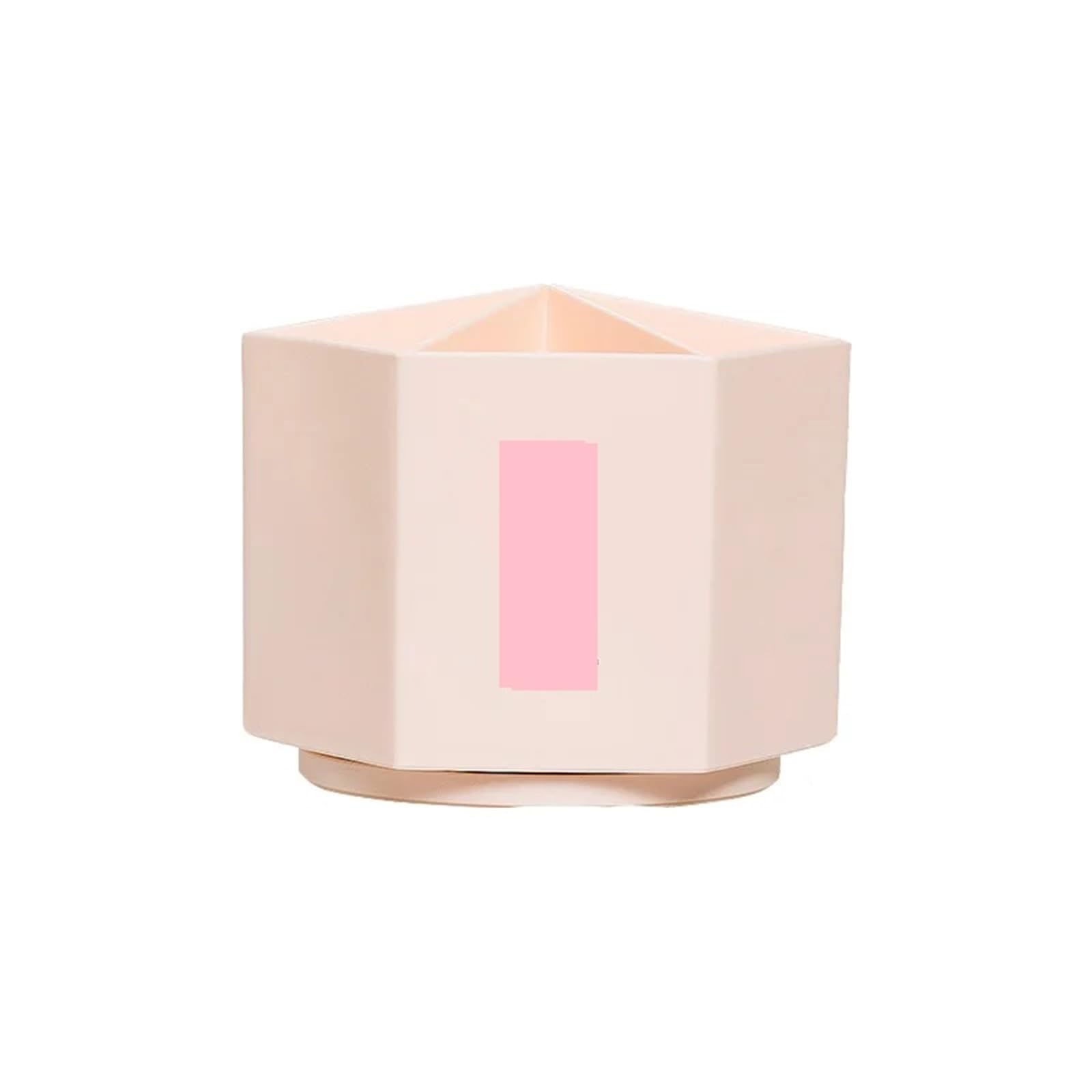 EnxJire Pen Holder Desk Desk Organizer Accessories Pen Holder Desktop Hexagon Pencil Pot Large Capacity Stationery Storage Box(Pink)