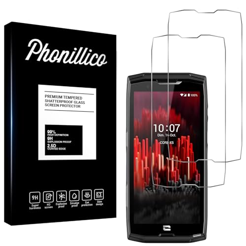 PHONILLICO Verre Trempé pour Crosscall Core X4 / Core X5 [Pack 2] Film Vitre Protection Ecran