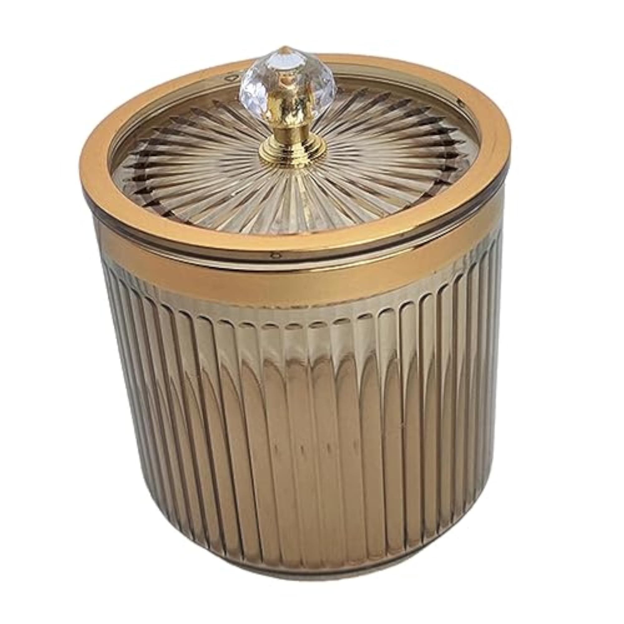 3X Cotton Round Pads Container with Lid, Vanity Organiser