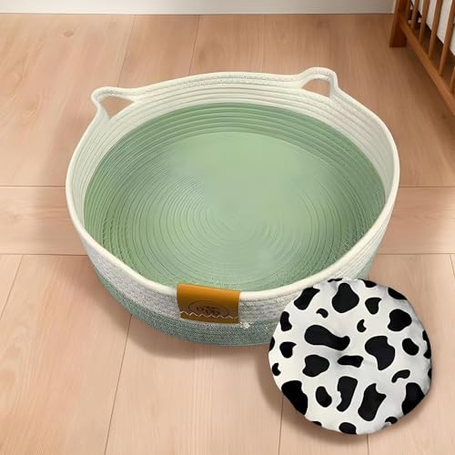 Cama cesta para gatos y perros pequeños ideal para decorar el salón 6