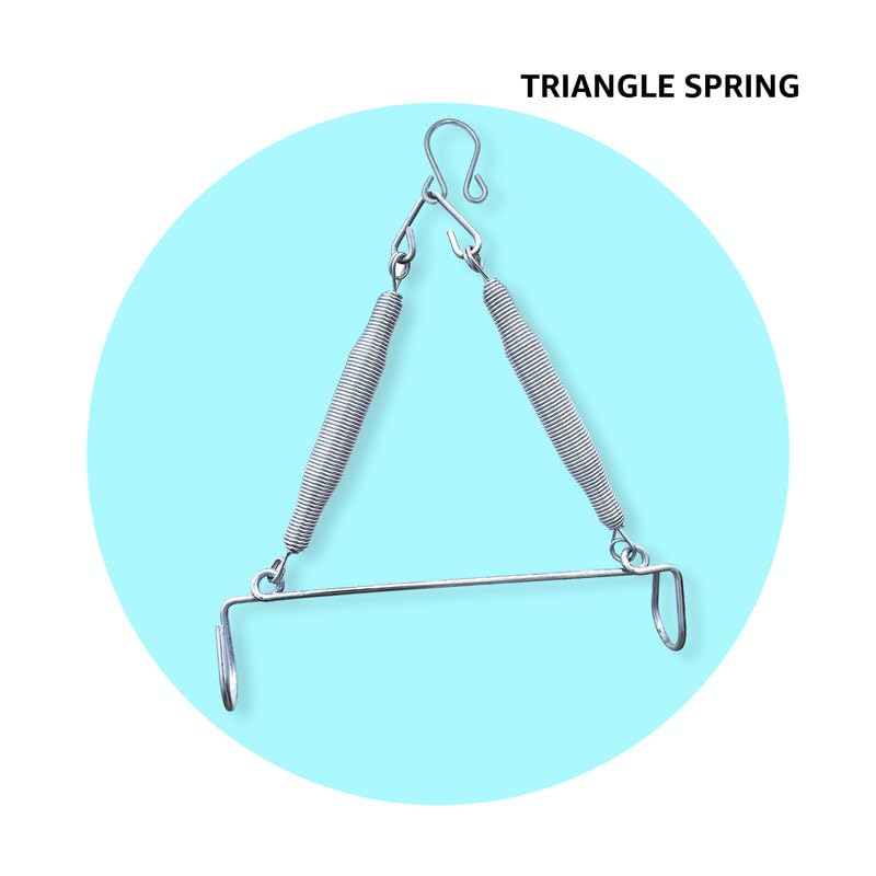 Image of Zivara Baby Cradle Spring | Jhula Spring | Capacity Up to 20 Kg | Stainless Steel | Suitable for Newborns (Infants) up to 4 Years | Silver (White) | Dimensions: 20 x 5 x 8.65 Centimeters