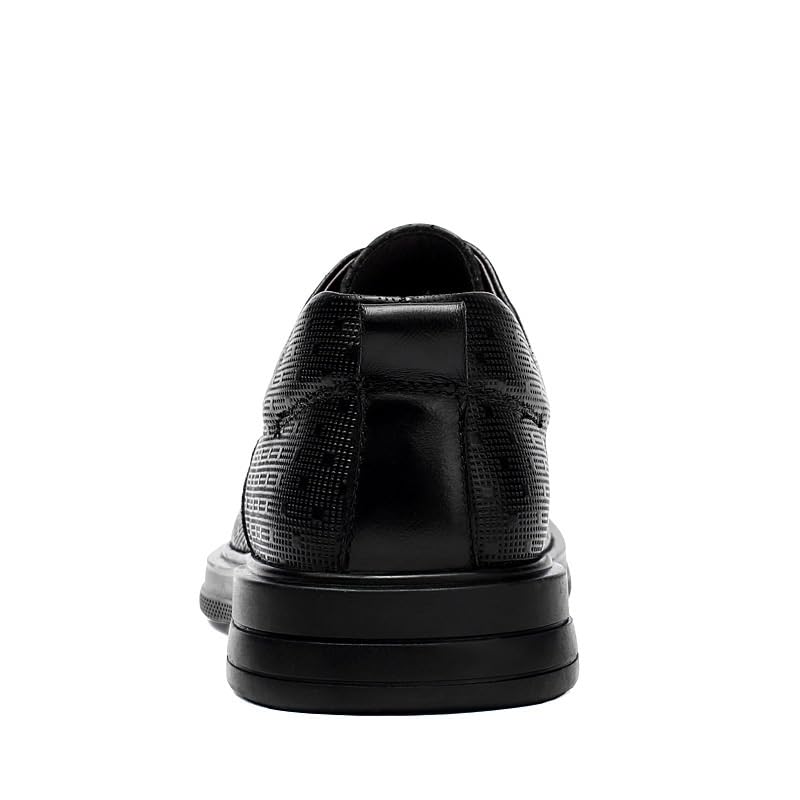 Oxford Formal Shoes for Men Men's Leather Lace Up Business Shoes Fashion Round Toe Anti-Slip Formal Dress Loafers Low Top Work Dress Shoes3