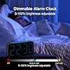 Topski Loud Alarm Clocks for Bedrooms Heavy Sleepers, Plug-in Digital Bedside Clock with Night Light, Large Display, Dual Alarm, Snooze, Dimmable for Kids Teens Boys Girls #4