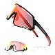 Rockbros Fahrradbrille 2 in 1 Sportbrille mit polarisierten und photochromen Gläsern