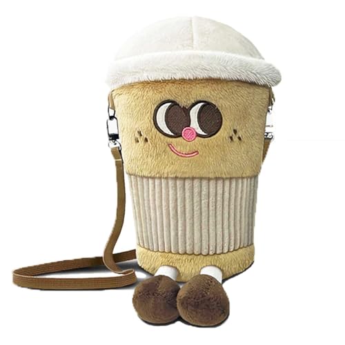 Cute Plush Girls Crossbody Bag for kids Cartoon Women Shoulder bag Plush Purses Kawaii Novelty Wallets Messenger Bag Gift for girls kids teens Removable strap