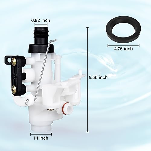 Image of 31705 RV Toilet Spare Parts, Upgraded Toilet Water Valve Kit Compatible with Thetford Aqua-Magic V High and Low Models Leak Resistance, White