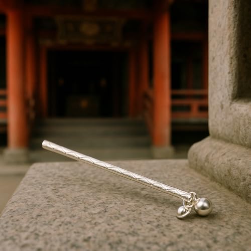 Image of 925 Sterling Silver Bala Gopal Flute for Home Temple | Handcrafted Pooja Article | Prosperity Gift for Krishna Worship | Auspicious Decor for Janmashtami, Festivals, Housewarming & Spiritual Use
