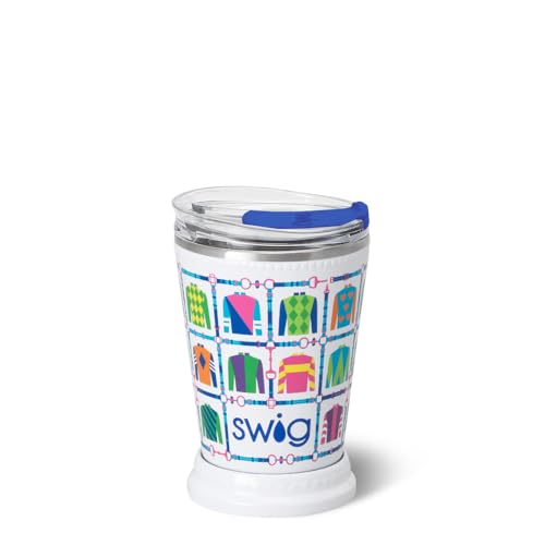 Swig Life 12oz Mint Julep Tumbler with Lid, Jockey Club