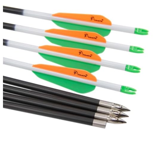 QunYing 300 340 400 Spine Hunting Archery Carbon Arrows for Compound Bows Recurve Bow 30 Inch Arrow Shaft Pack of 12PCS(300)
