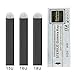 100PCS Black Flex Microblading U shape 18U Eyebrow Needles with 0.20mm Diameter 3D Embroidery for Tattoo Manual Pen Tattoo Inks Disposable Safe Healthy Tools (3 Sizes, U18)