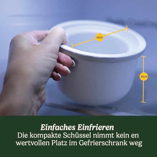 Cuisinart Solo Scoops Ice Cream Maker | Hausgemachtes Gelato & Eismaschine in 25 Minuten | Sorbet Maker | Frozen Yogurt Maker | Kompakt, platzsparend | 475ml Rührschüssel | ICEM10 – Bild 6