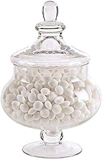 Deenz NEW 30CM DECORATIVE GLASS JAR WEDDING TABLE CENTRE PIECE SWEETS CHOCOLATE JAR