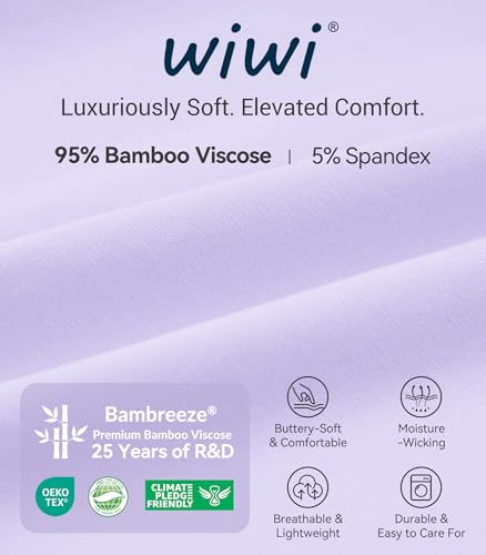 Image of WiWi Viscose from Bamboo Women's Pajamas Set Super Soft Button Down Top and Pants Sleepwear Cooling Pjs S-3X