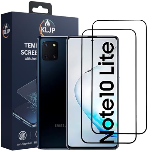 Image of Military-Grade Gorilla Tempered Glass For Samsung Galaxy M51 / A71 / M62 / F62 / Note 10 Lite / A81 / A91 With Installation Kit | Edge to Edge Coverage | Black (Pack Of 2)